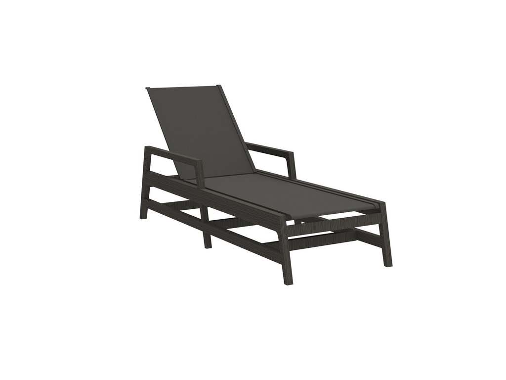 Summer Classics 1282136 N Dura Seashore Chaise Slate Grey Grey Sling