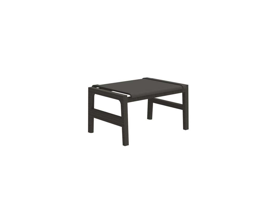 Summer Classics 1281136 N Dura Seashore Ottoman Slate Grey Grey Sling