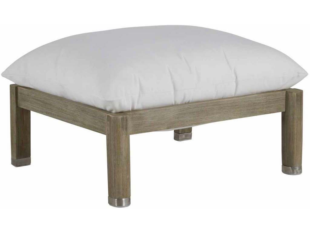 Summer Classics 2405 Monterey Teak Ottoman Stainless