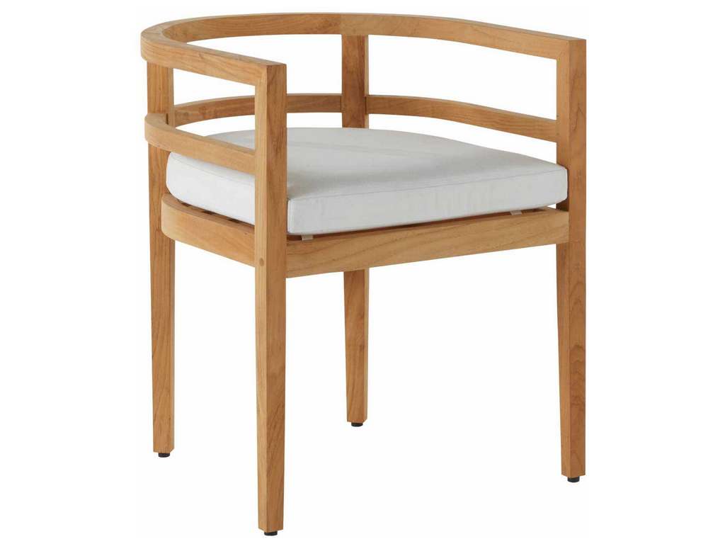 Summer Classics 2789 Santa Barbara Teak Barrel Back Arm Chair