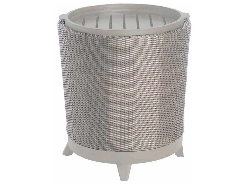 Summer Classics 3176 Halo Round Wicker End Table