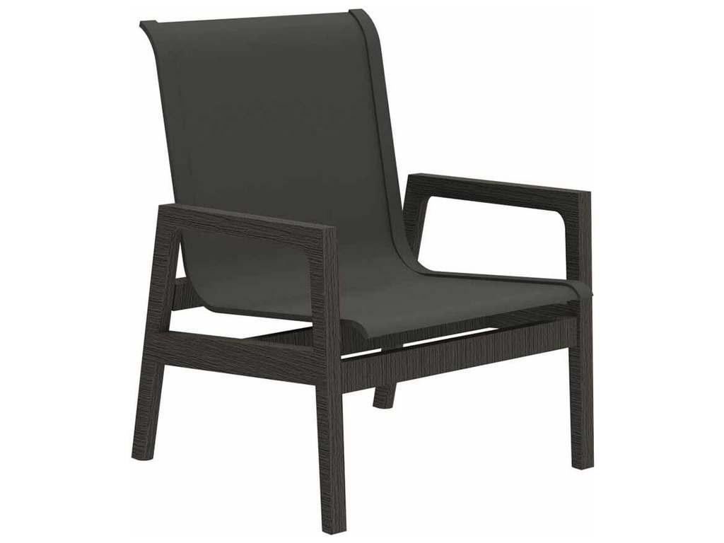 Summer Classics 1280 N Dura Seashore Lounge Chair Slate Grey White Sling