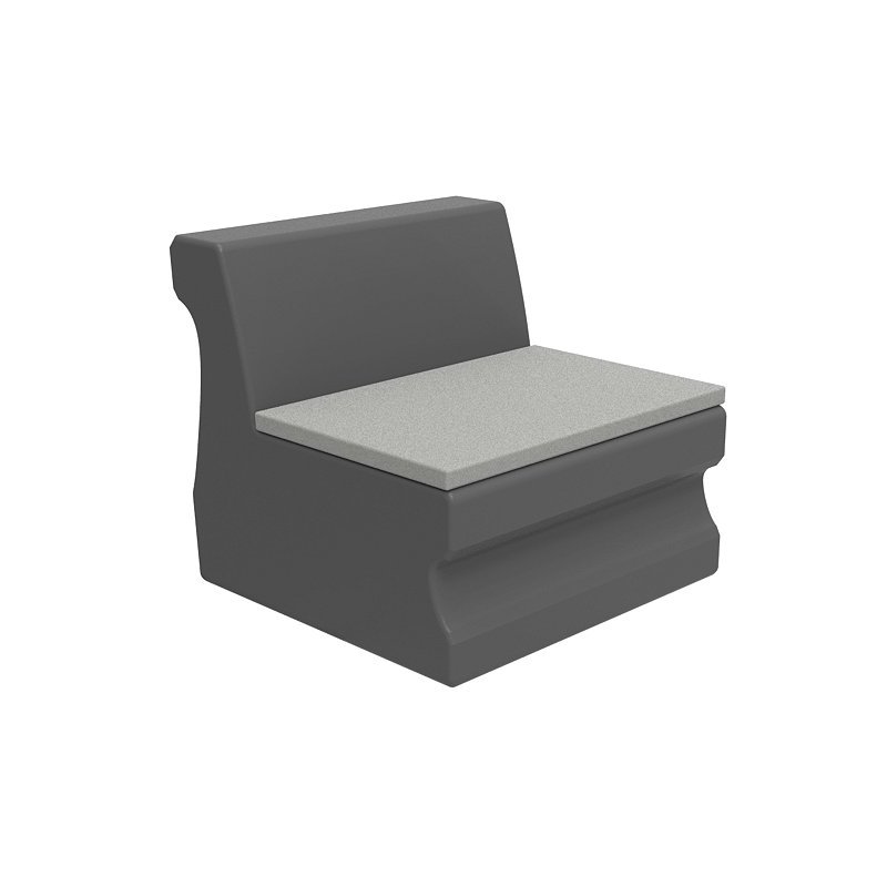 Tropitone 3B181005MC Radius Armless Module with Seat Pad