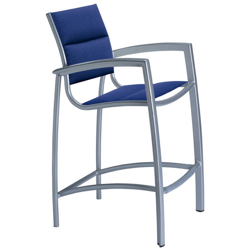 Tropitone 240526PS South Beach Padded Sling Bar Stool Tropitone 240526PS South Beach Padded Sling Bar Stool