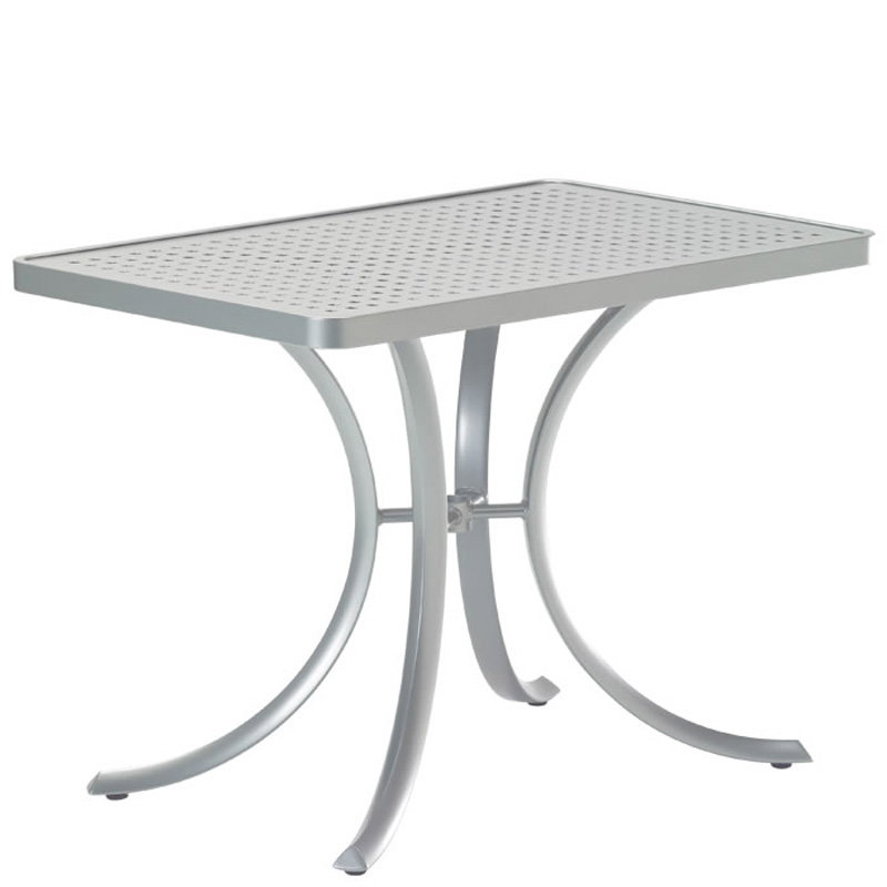 Tropitone 1879SBU Boulevard Tables 36 inch X 24 inch Rectangular Umbrella Table