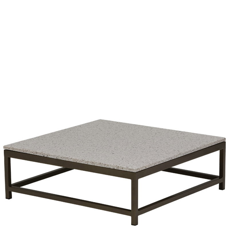 Tropitone 591034B Cabana Club Aluminum 34 inch Square Coffee Table