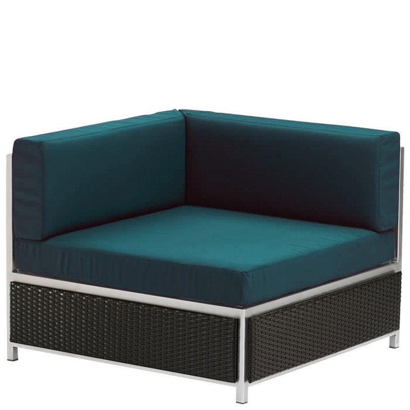 Tropitone 591010SC Cabana Club Aluminum Woven Cabana Club Aluminum Half Woven Sq Center Module