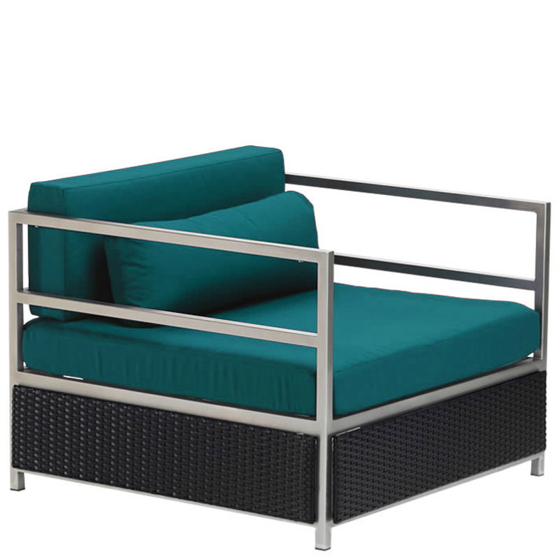 Tropitone 591011AC Cabana Club Aluminum Woven Cabana Club Aluminum Half Woven Arm Chair Tropitone 591011AC Cabana Club Aluminum Woven Cabana Club Aluminum Half Woven Arm Chair