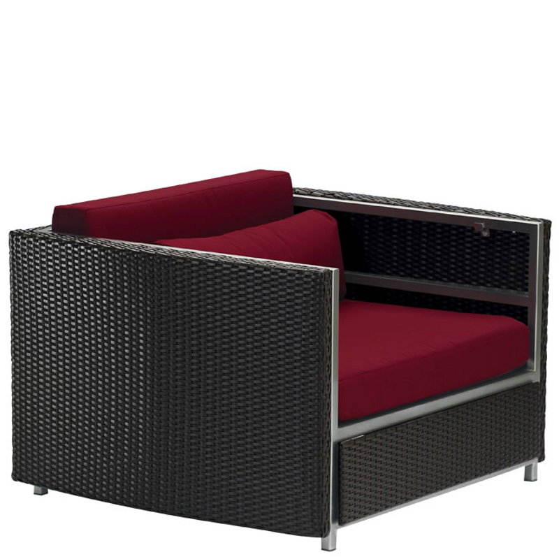 Tropitone 510711AC Cabana Club Stainless Steel Woven Cabana Club Woven Arm Chair Full Woven Tropitone 510711AC Cabana Club Stainless Steel Woven Cabana Club Woven Arm Chair Full Woven