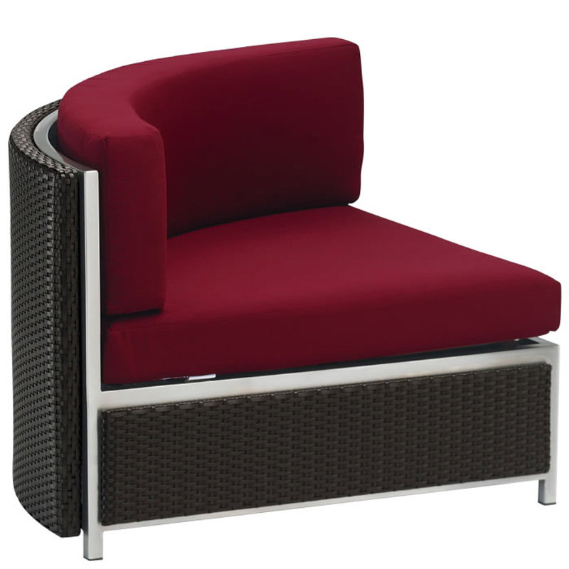 Tropitone 510710CC Cabana Club Stainless Steel Woven Cabana Club Woven Curved Corner Module Full Woven Tropitone 510710CC Cabana Club Stainless Steel Woven Cabana Club Woven Curved Corner Module Full Woven