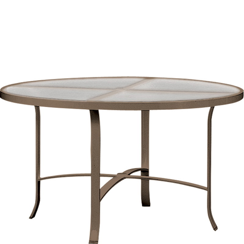 Tropitone 4248 Acrylic and Glass Tables 48 inch Round Dining Table