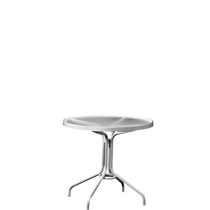 Tropitone 656 Acrylic and Glass Tables 30 inch Round Dining Table Tropitone 656 Acrylic and Glass Tables 30 inch Round Dining Table