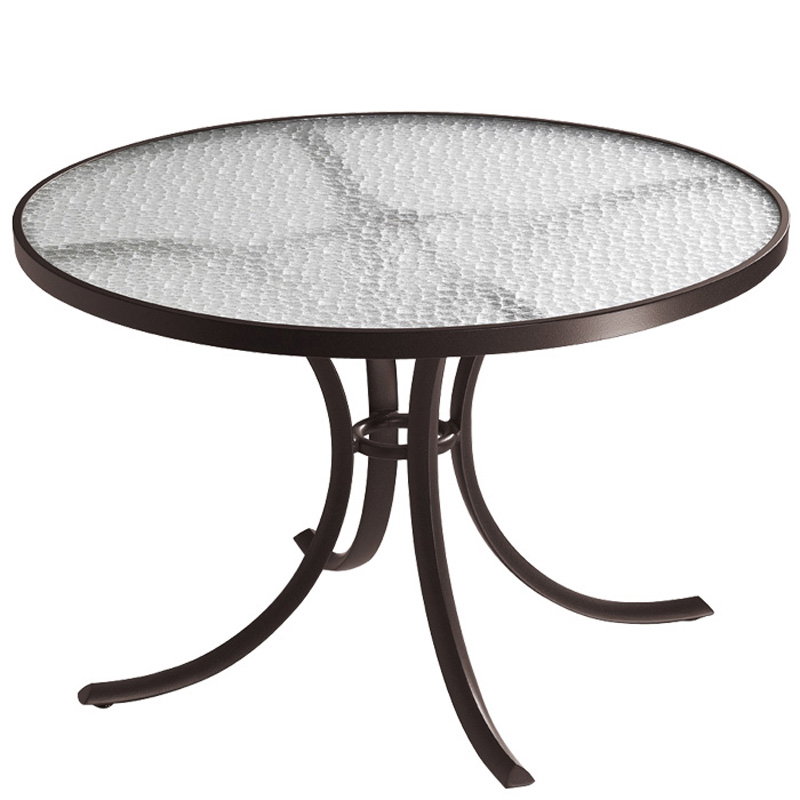 Tropitone 1842 Acrylic and Glass Tables 42 inch Round Dining Table Tropitone 1842 Acrylic and Glass Tables 42 inch Round Dining Table