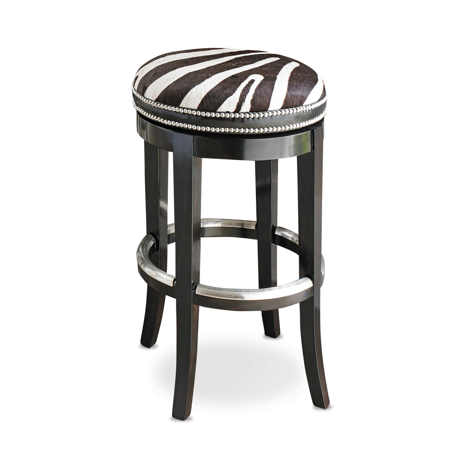 Ambella Home 03534-520-011 Zebrano Swivel Counter Stool Backless