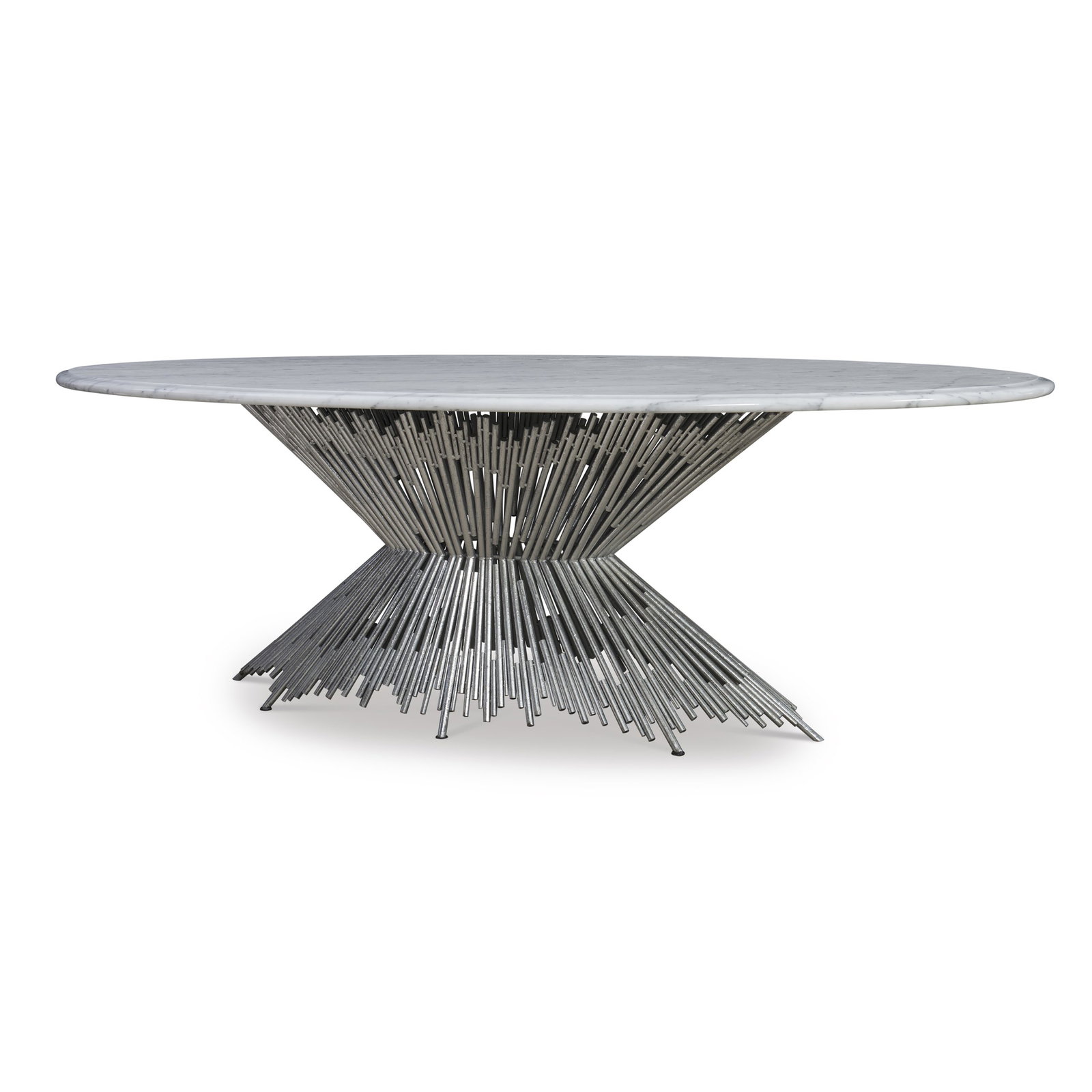Ambella Home 05237-640-011 Pick Up Sticks Dining Table Base Silver