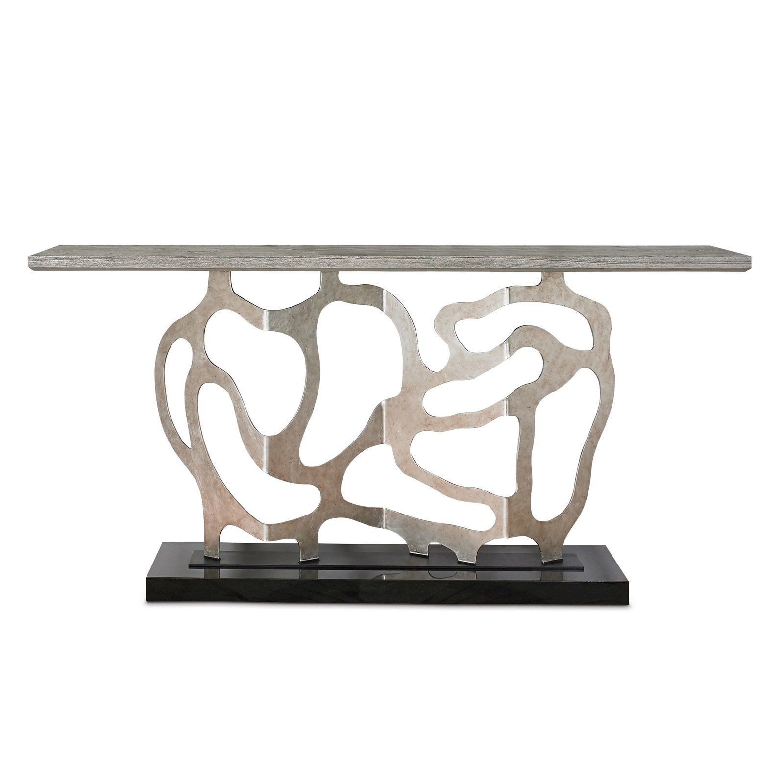 Ambella Home 07200-850-002 Sculpted Console Silver