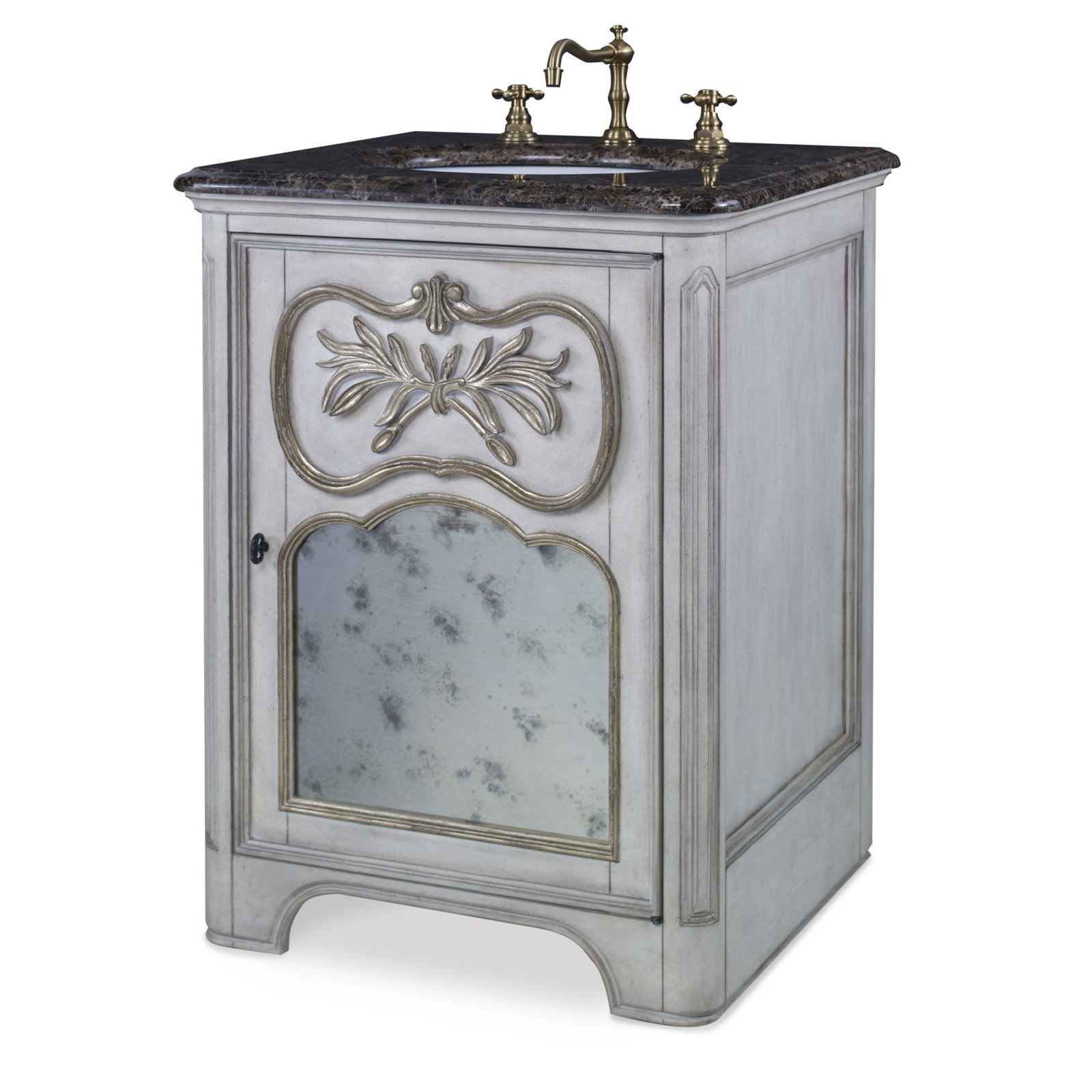Ambella Home 08989-110-121 Laurel Petite Sink Chest White Ambella Home 08989-110-121 Laurel Petite Sink Chest White