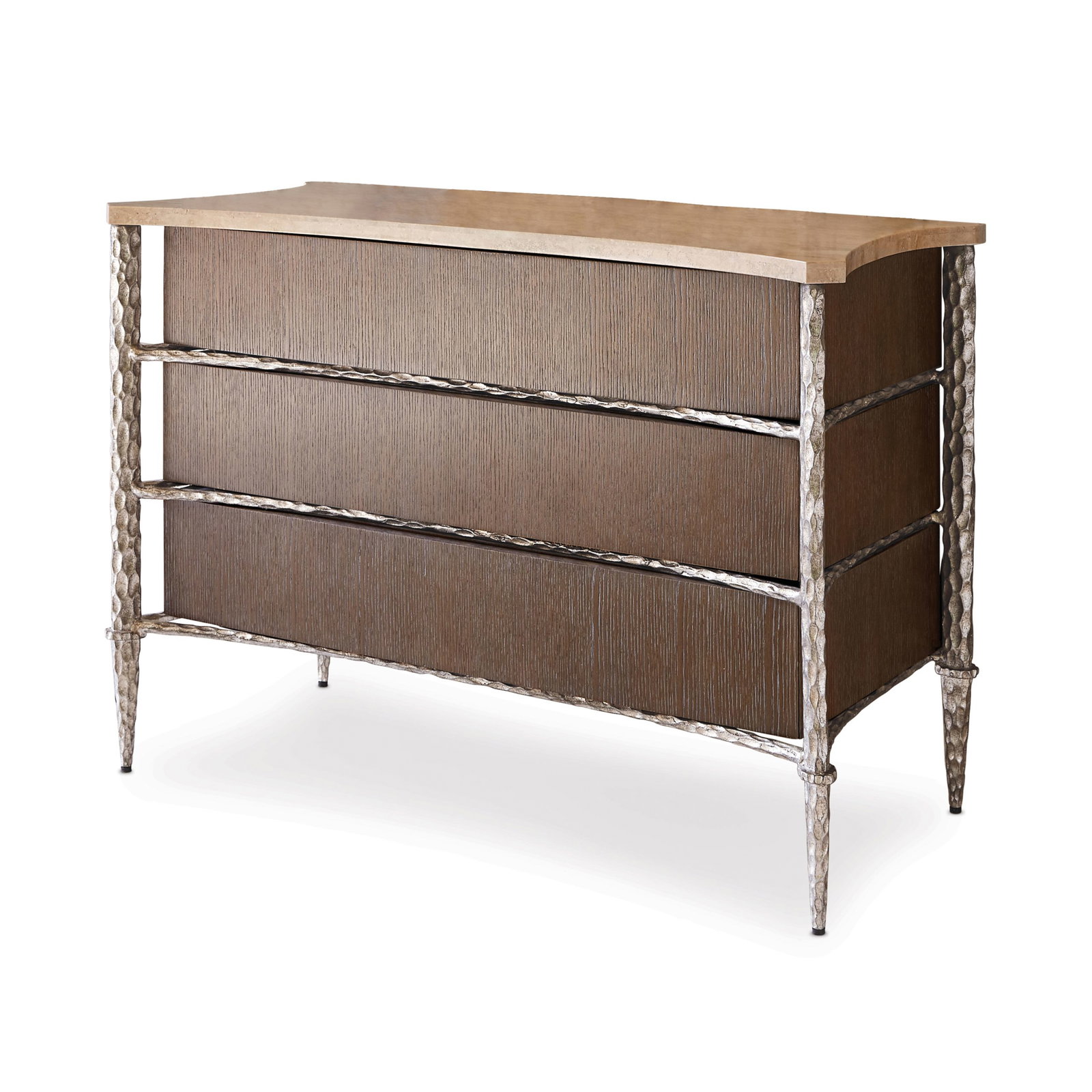 Ambella Home 09133-830-001 Chiseled Chest Driftwood / Ant. Silver