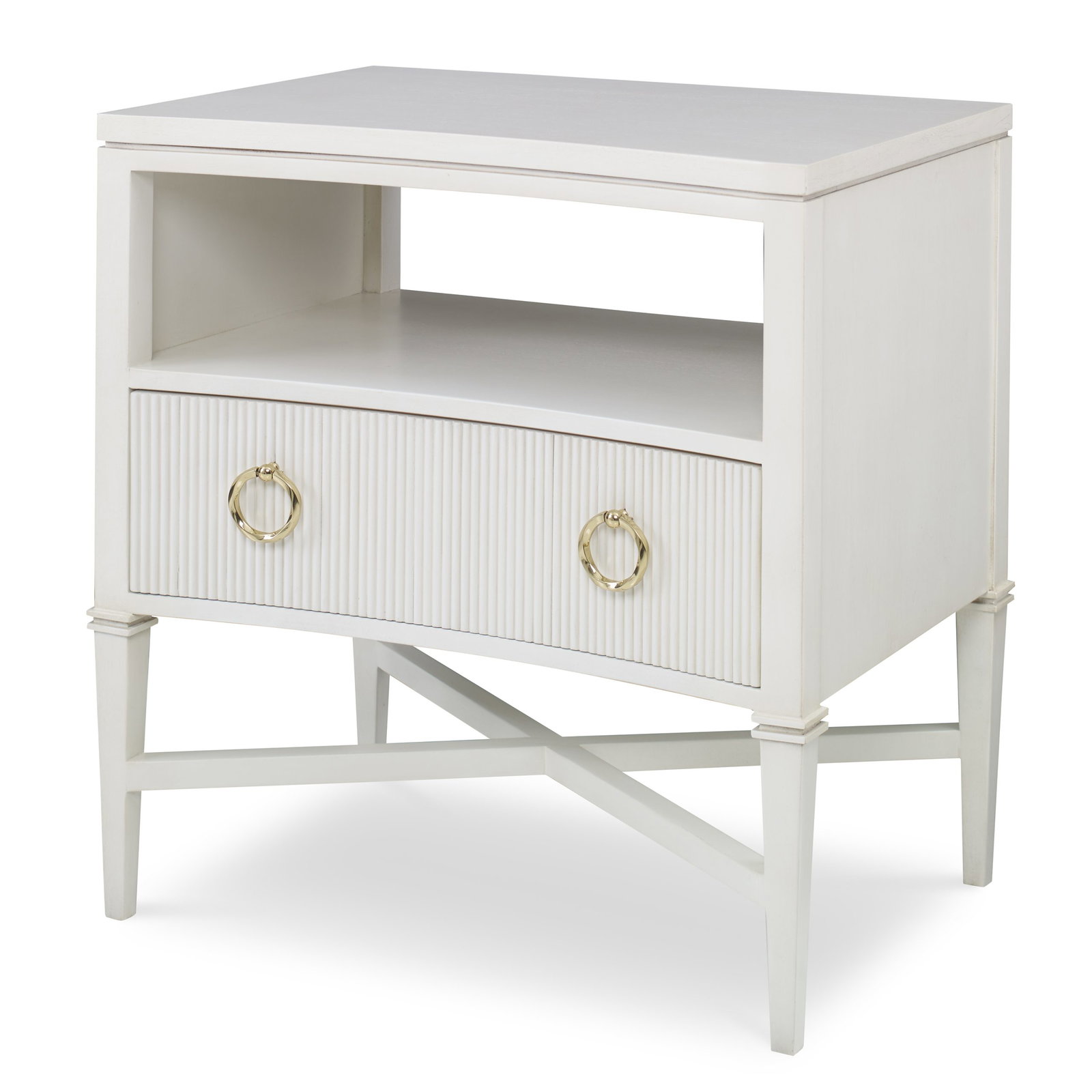 Ambella Home 09170-230-007 Reeded Nightstand Linen