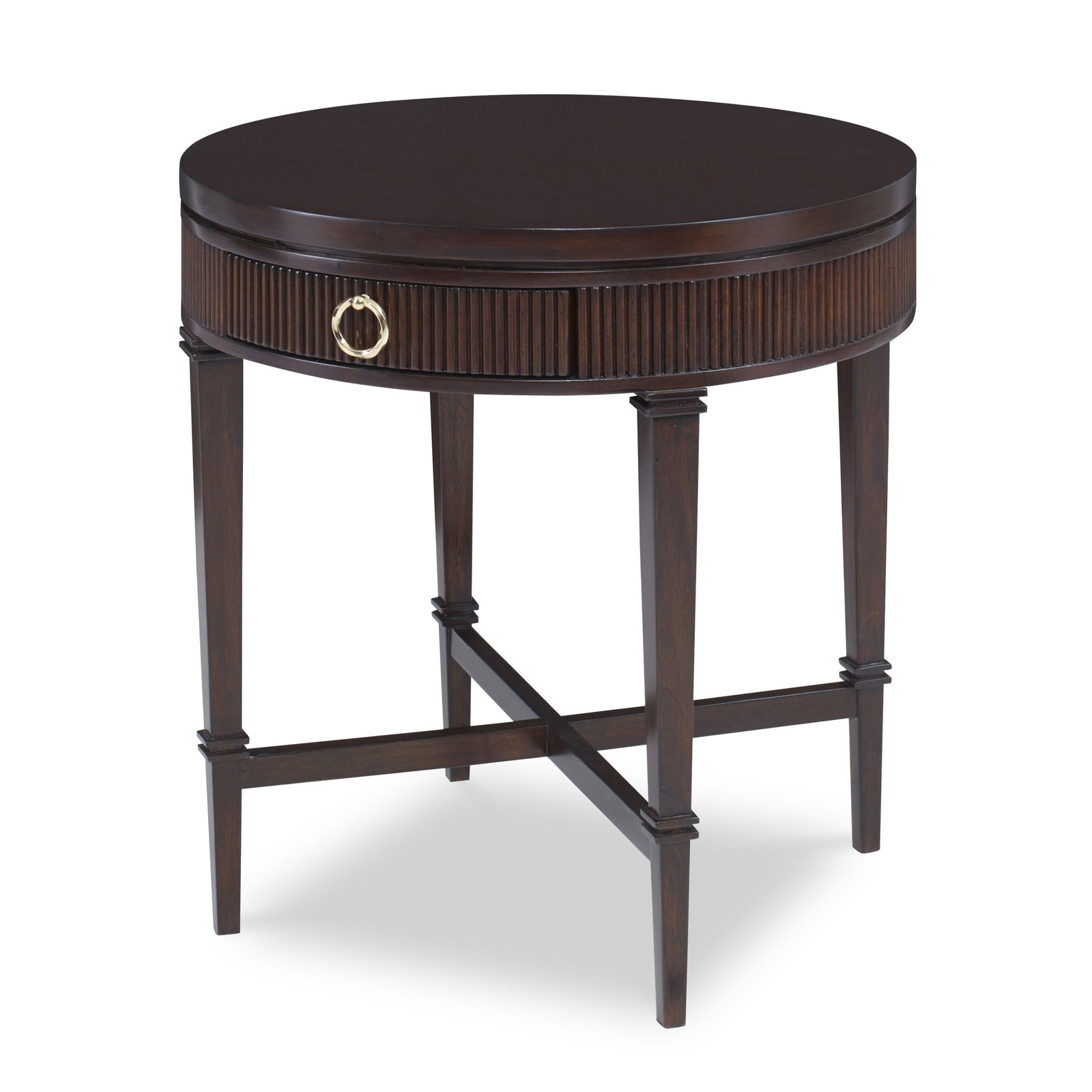 Ambella Home 09170-900-002 Reeded Side Table Round