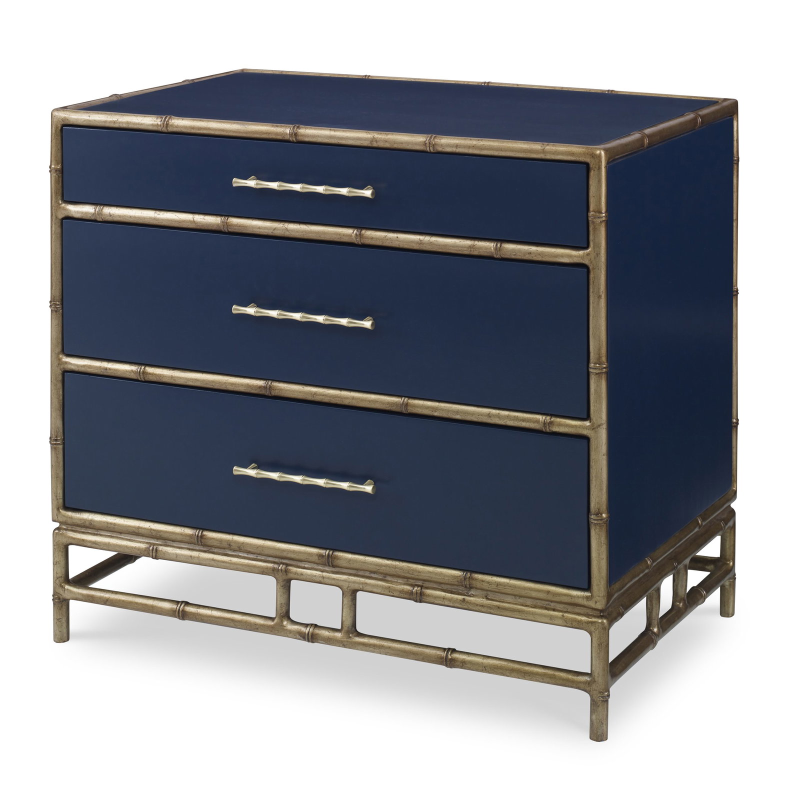 Ambella Home 09175-230-021 Chinoiserie Nightstand Cadet Blue