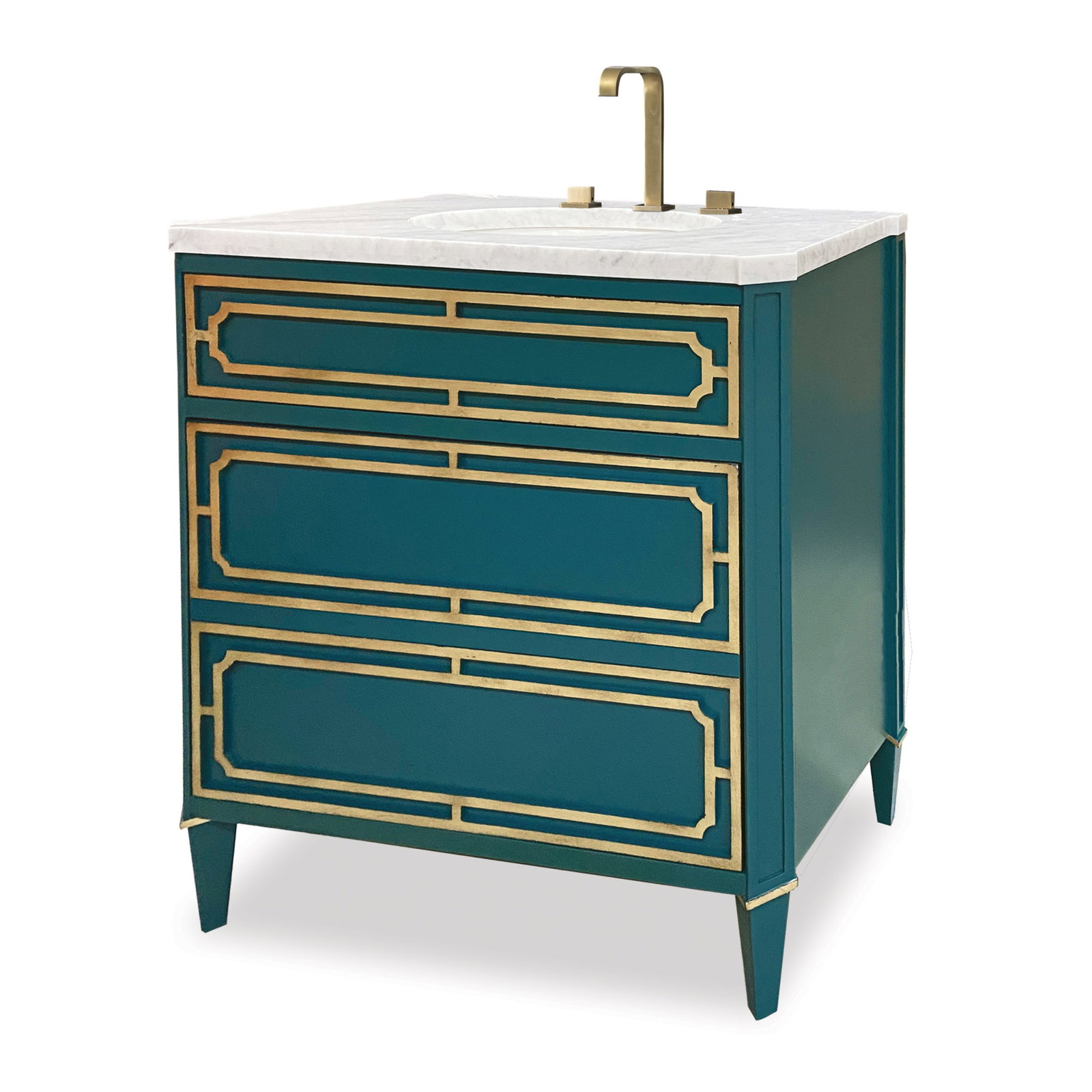 Ambella Home 09206-110-233 Emperor Medium Sink Chest Peacock