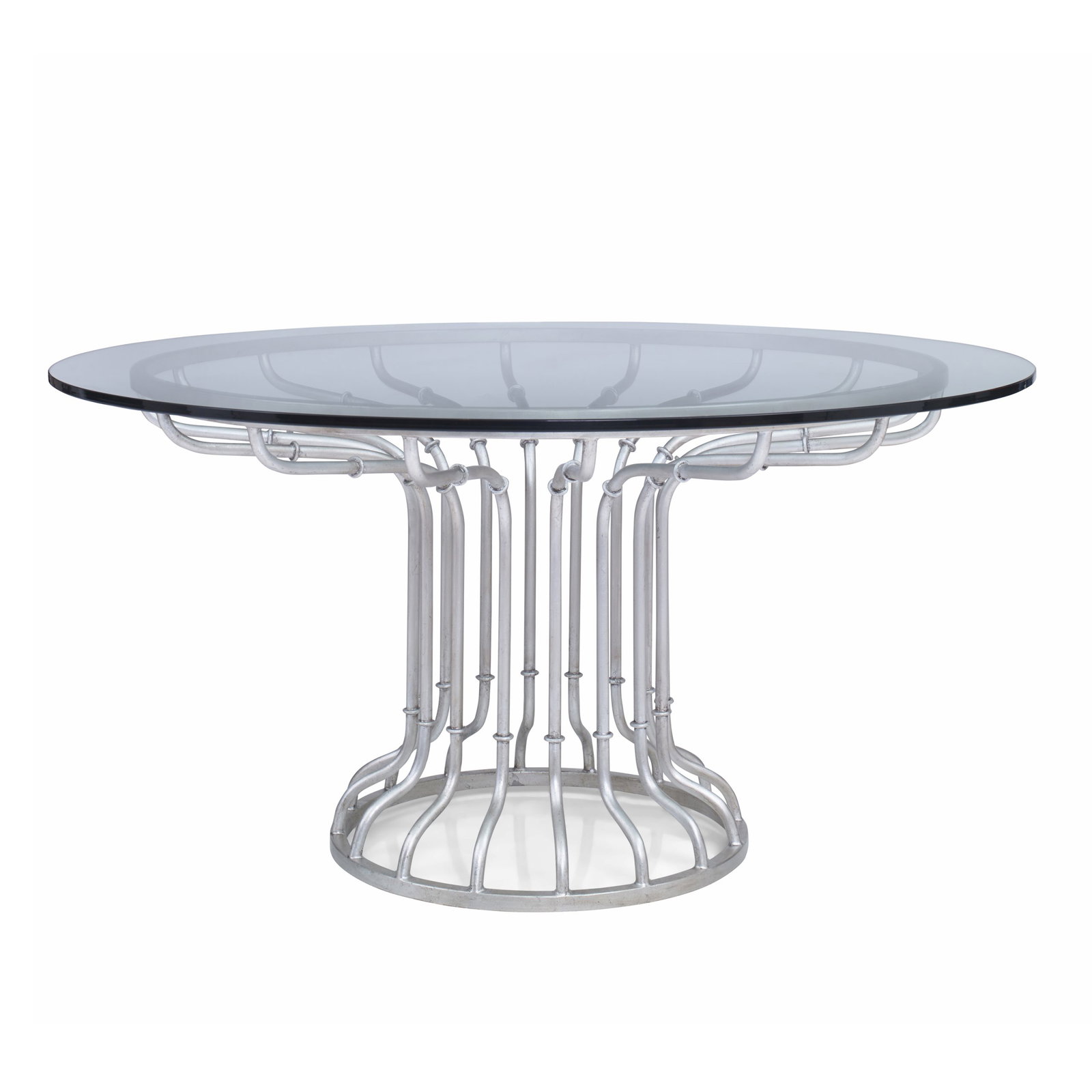 Ambella Home 09210-640-024 Café Dining Table Base Antique Silver