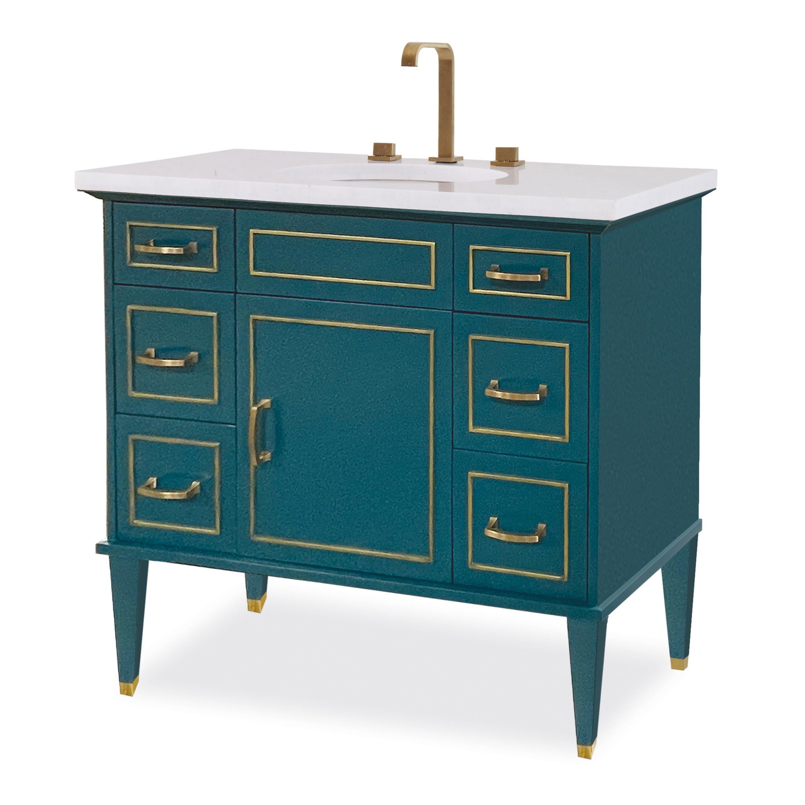 Ambella Home 09227-110-333 Toulouse Sink Chest Peacock