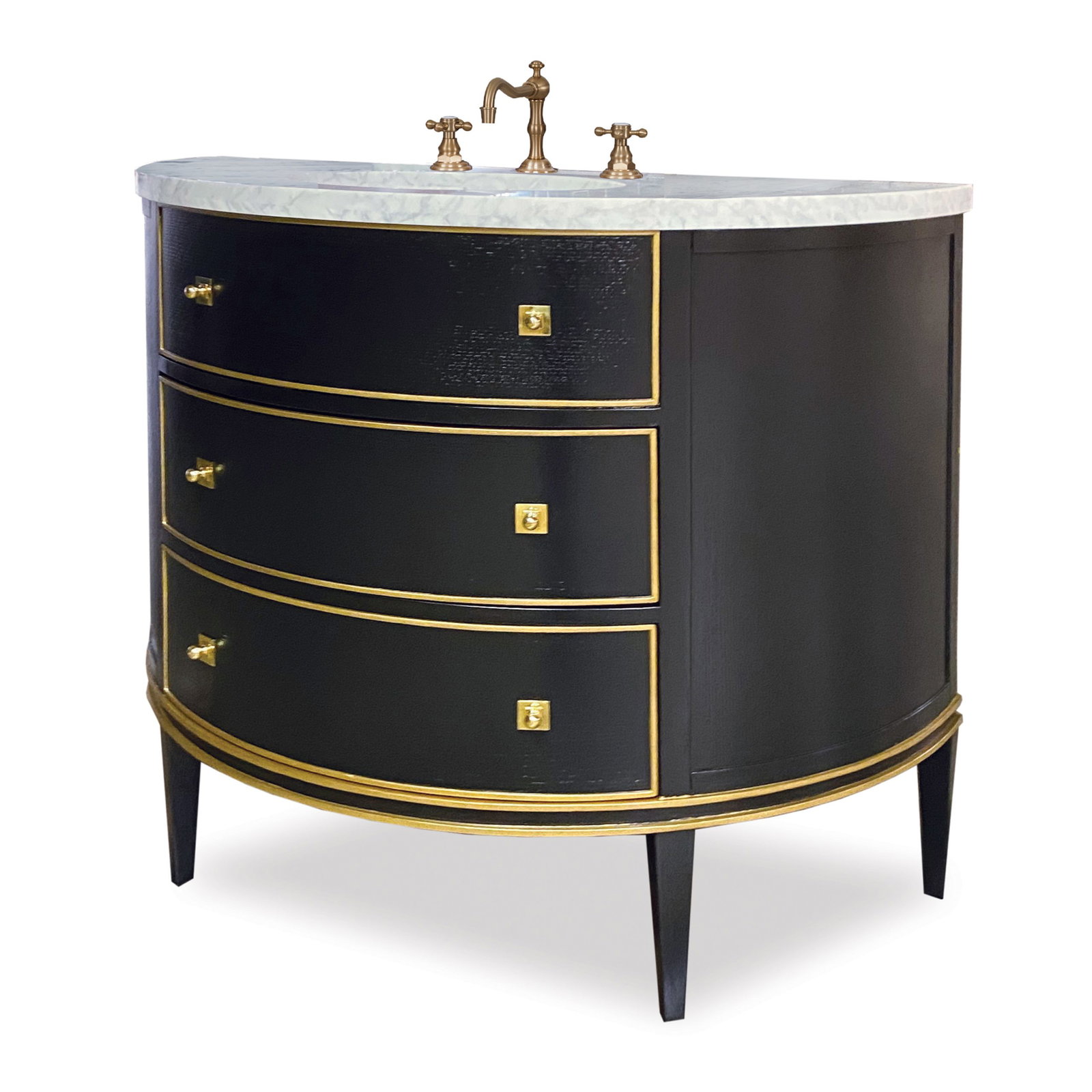 Ambella Home 09242-110-419 Orion Sink Chest Jet Black