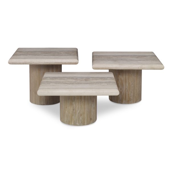 Ambella Home 09285-900-100 Petros Travertine Table Set