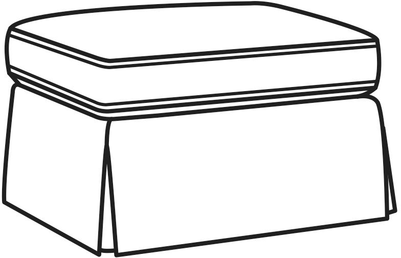 CR Laine 1655-07 Skylar Ottoman