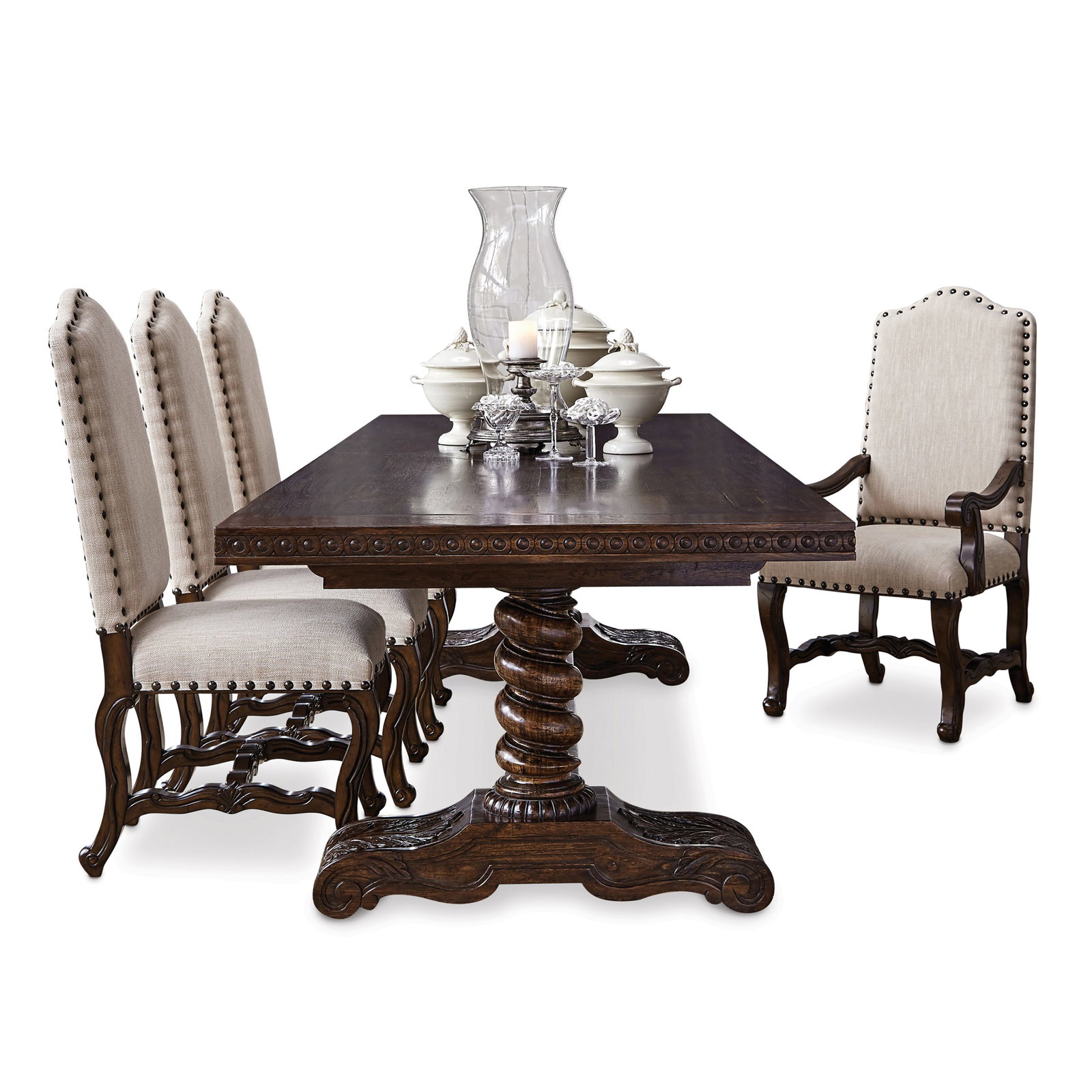 Ambella Home 17501-600-096 Castilian Dining Table 96"