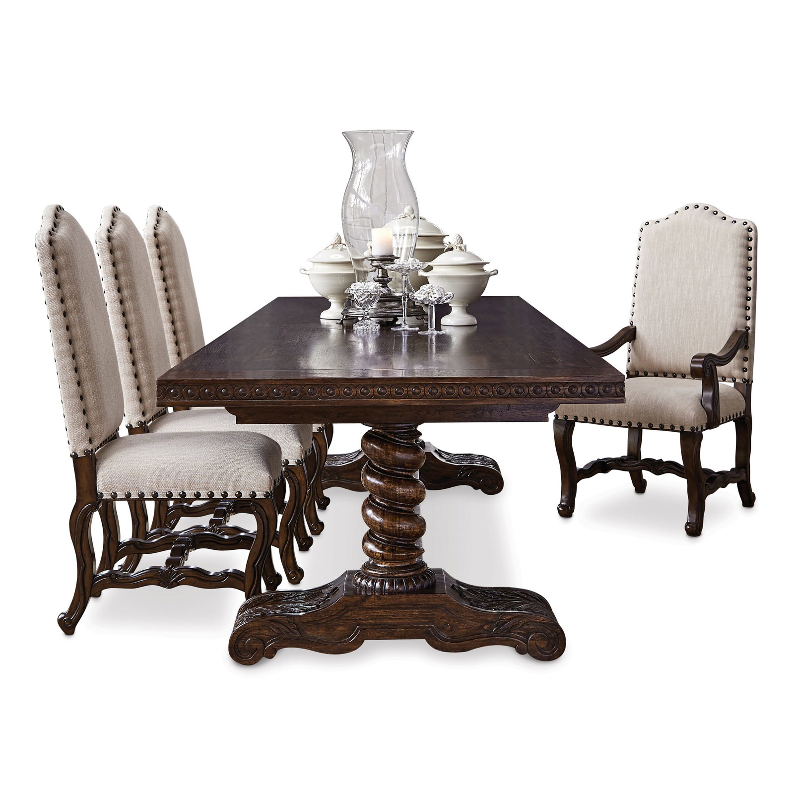 Ambella Home 17501-600-120 Castilian Dining Table 120″