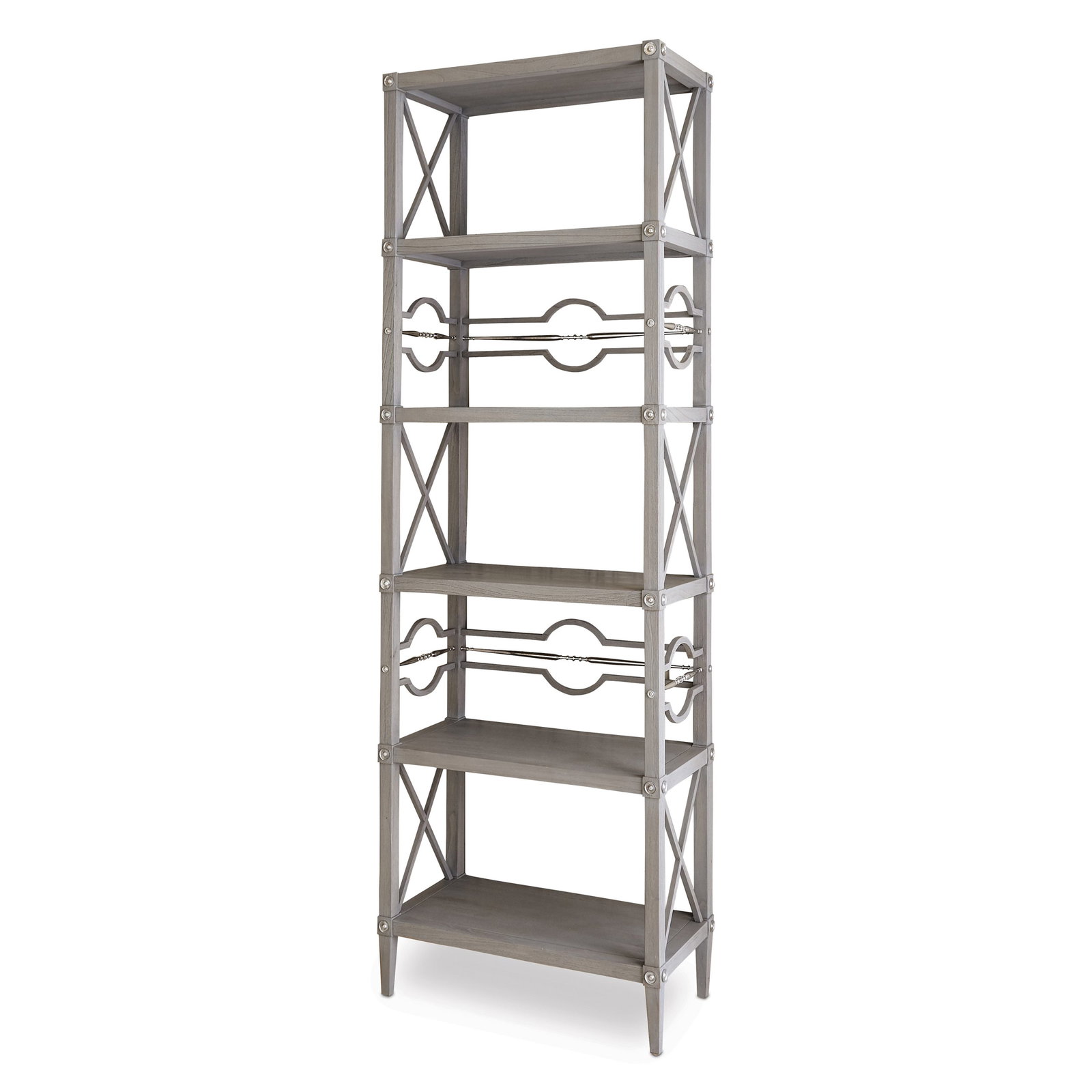Ambella Home 17554-800-002 Spindle Étagère Weathered Grey