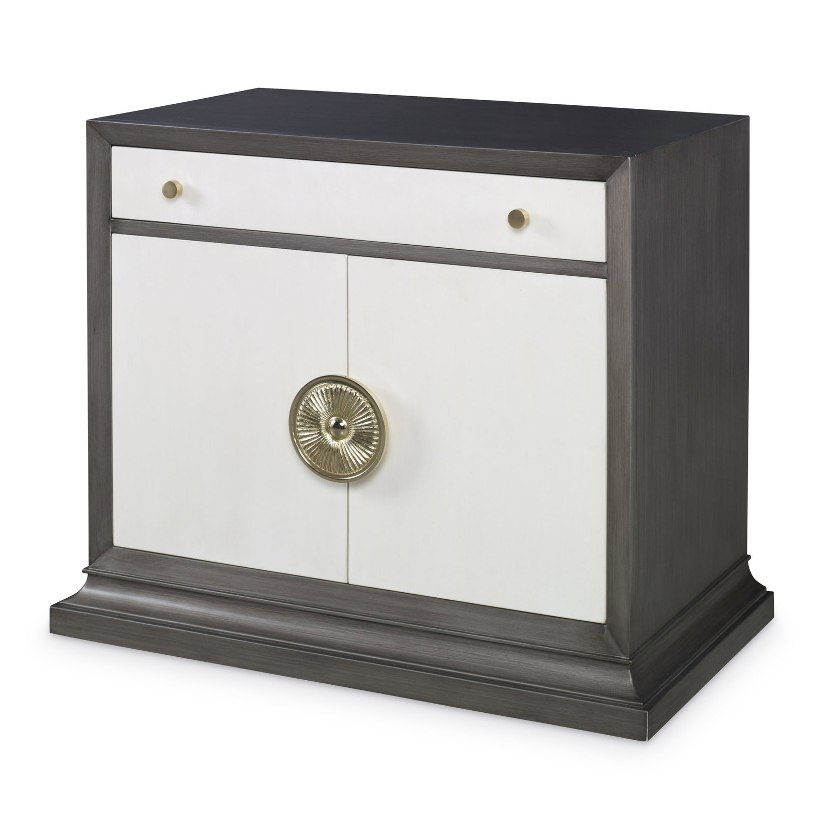 Ambella Home 17578-230-002 Soleil Nightstand Grey / Linen