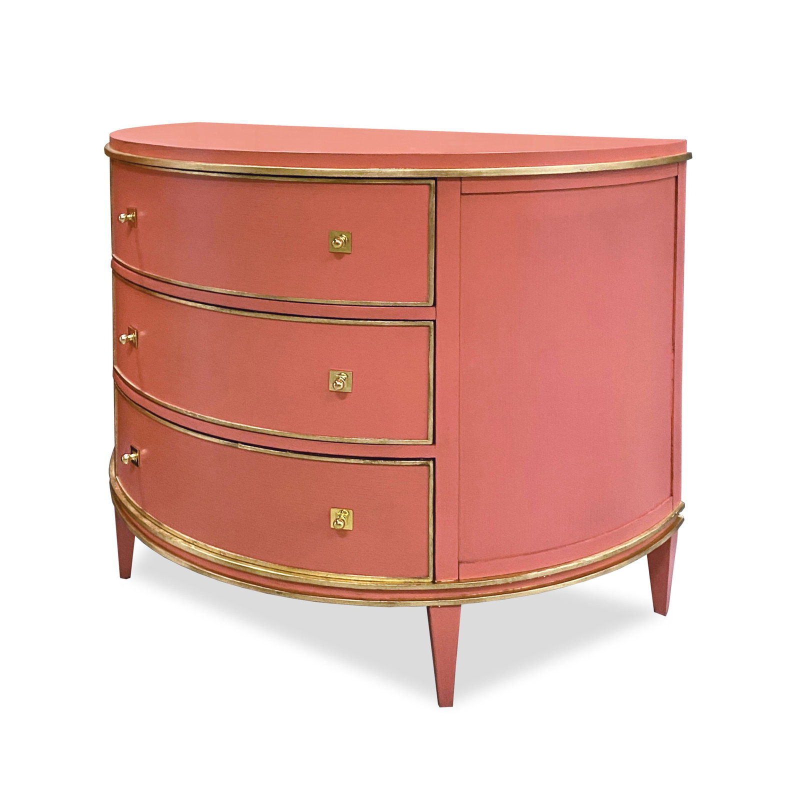 Ambella Home 17581-830-027 Orion Demilune Chest Coral