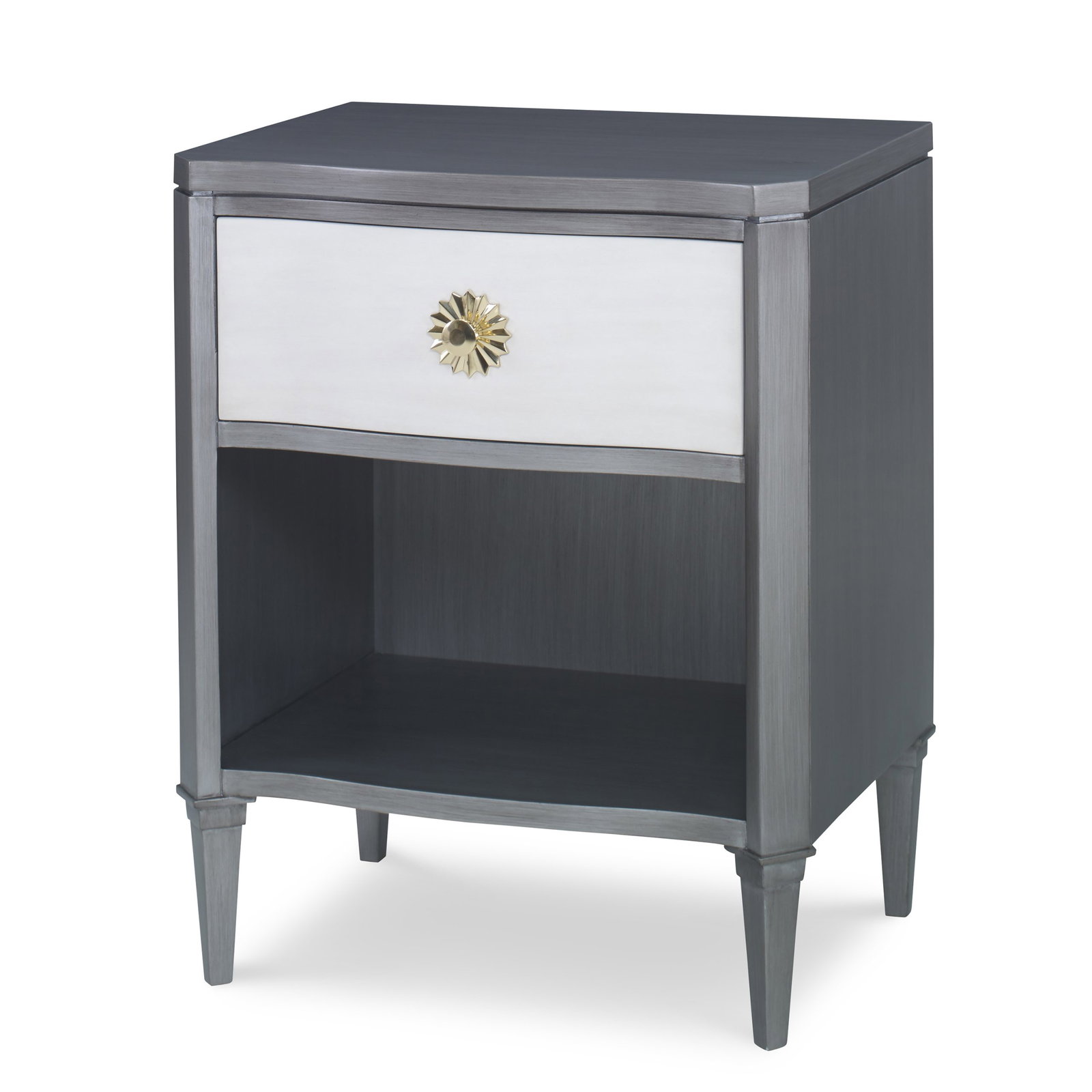 Ambella Home 17584-830-002 Halley Nightstand Grey / Linen
