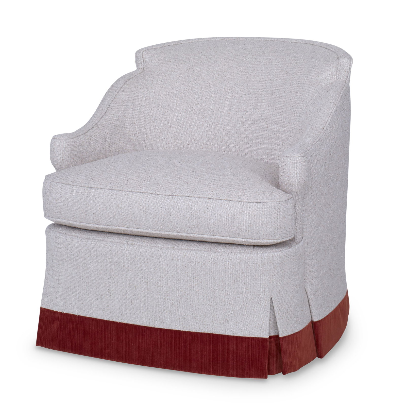 Ambella Home 228-00 Barbara Swivel Chair Skirted Ambella Home 228-00 Barbara Swivel Chair Skirted