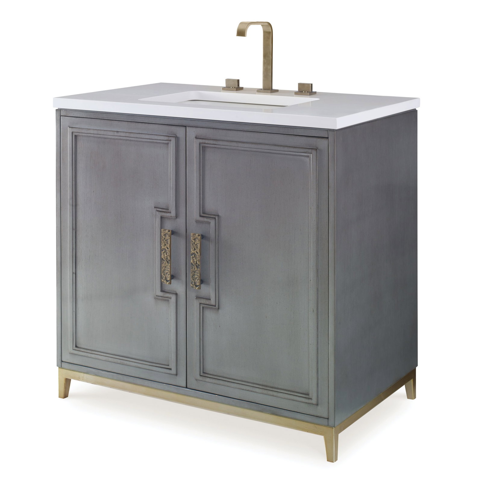 Ambella Home 24130-110-304 Bellissimi Sink Chest Steel Ambella Home 24130-110-304 Bellissimi Sink Chest Steel