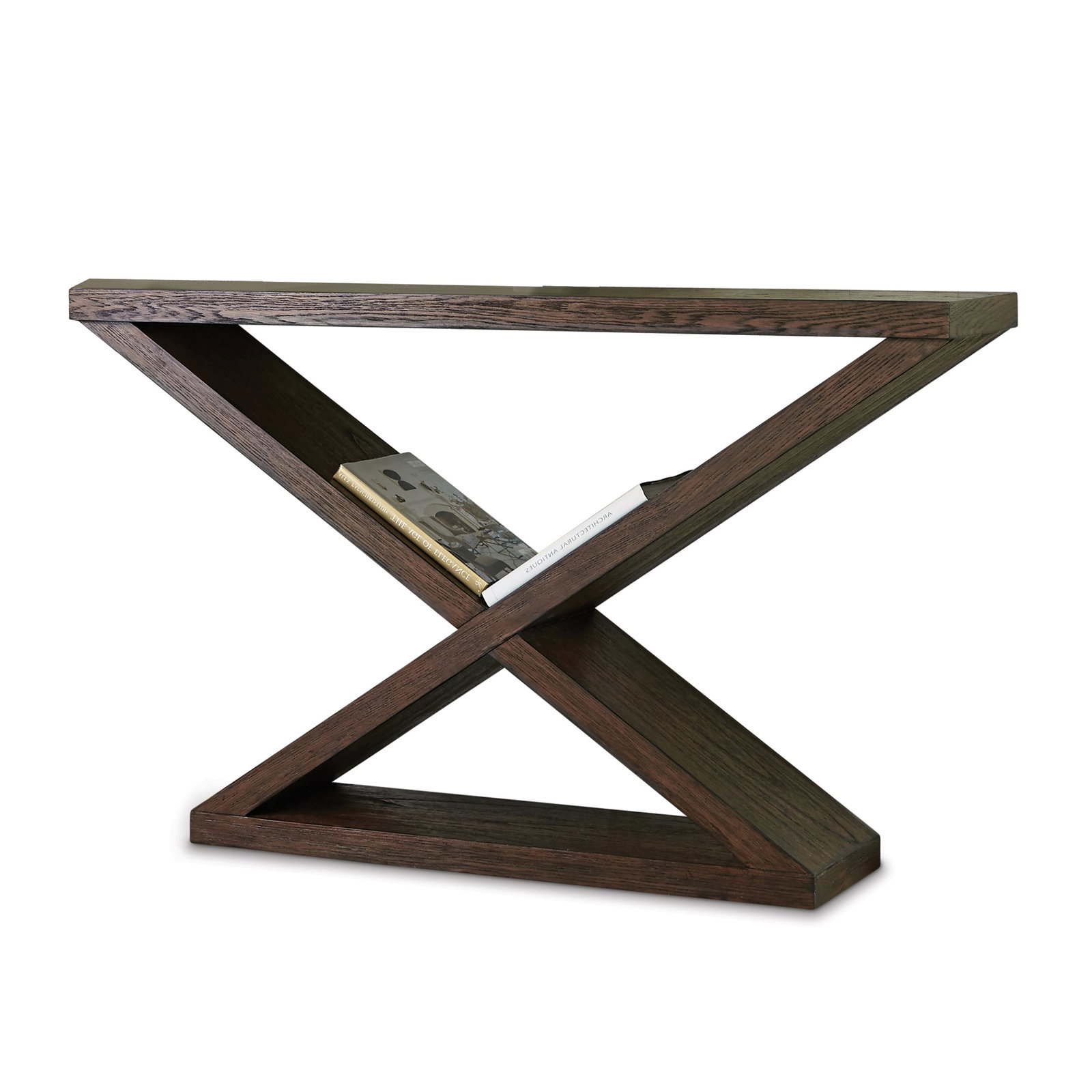 Ambella Home 27037-850-001 Salone Scuro Double-V Console Table