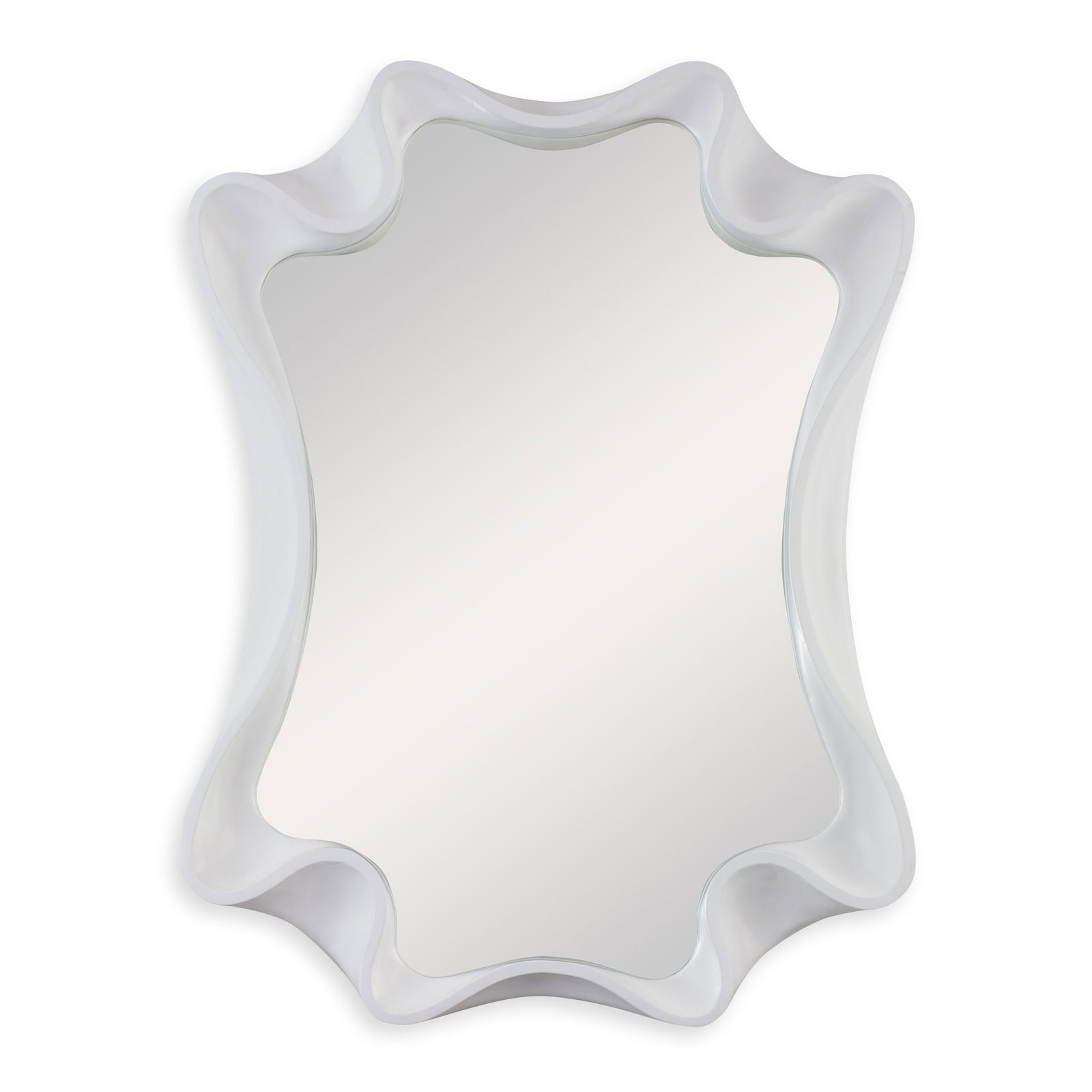 Ambella Home 27113-980-001 Scalloped Mirror Bright White