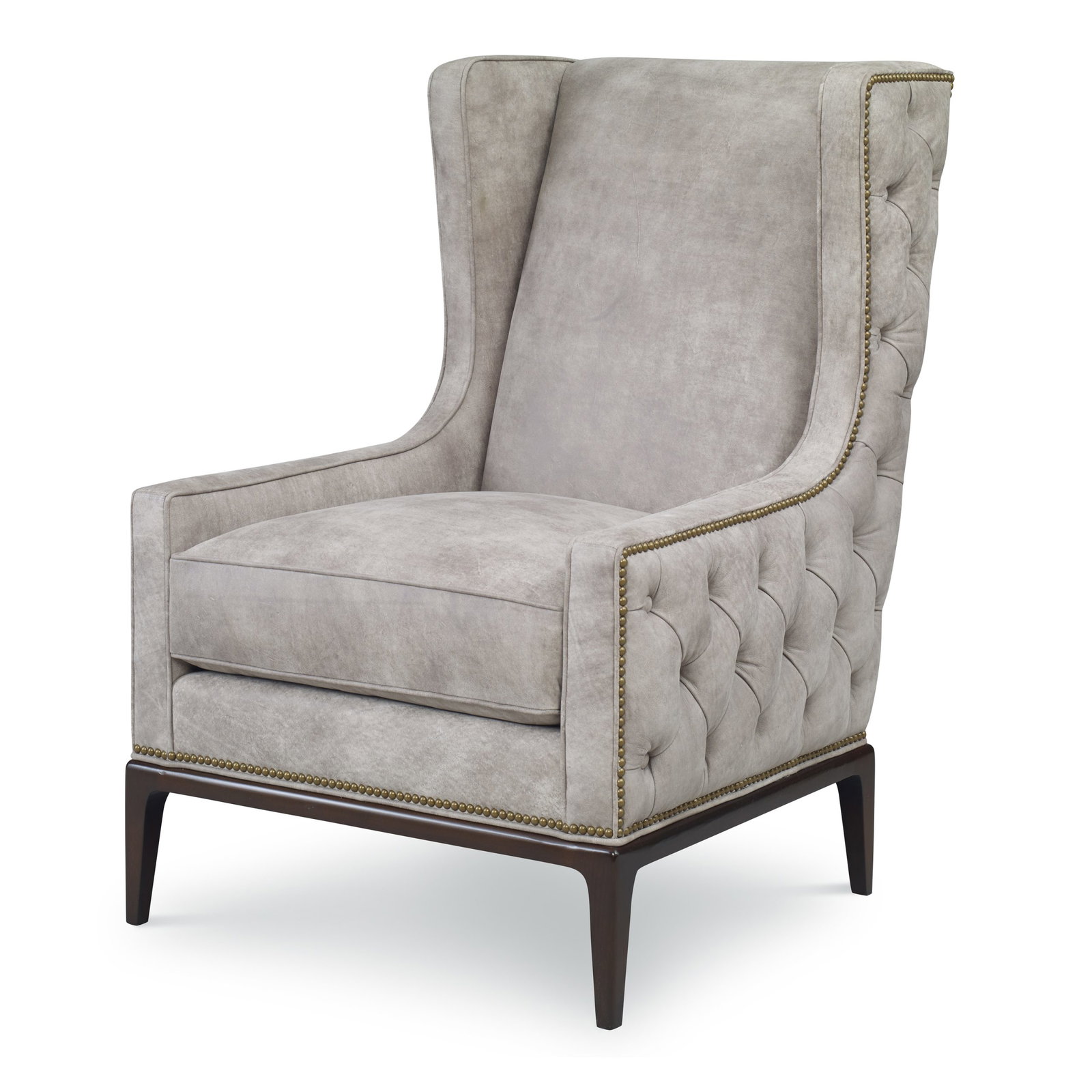Ambella Home 296-00 Claxton Wing Chair Tufted Outside