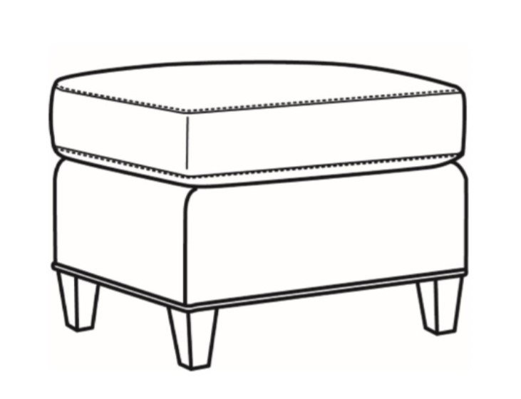 CR Laine 4452-07 Madelaine Ottoman