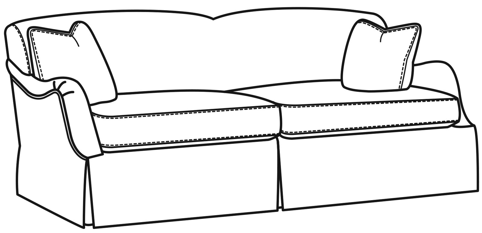 CR Laine 5203-21 Tessa Long Sofa