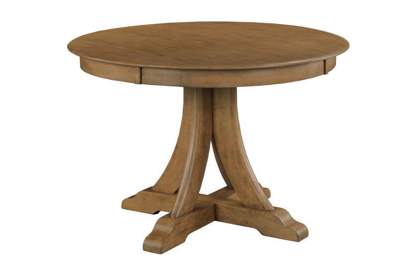 Kincaid Furniture 317-705L 44″ Round Quad Table, Latte