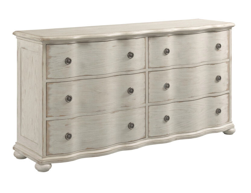 American Drew 309-130C Helene Six Drawer Dresser – Creme