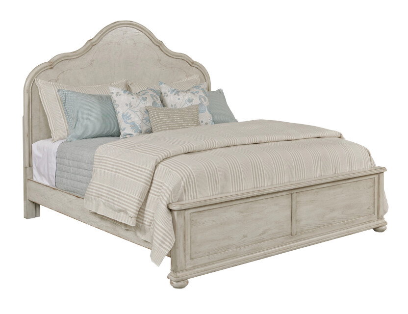 American Drew 309-318CR Vignette Cal-King Panel Bed Package - Creme