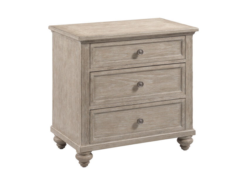 American Drew 309-421B Miriam Three Drawer Straight Nightstand – Breve