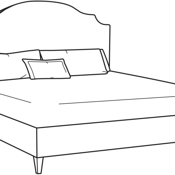 CR Laine BK881 Selena King Bed with Footrail