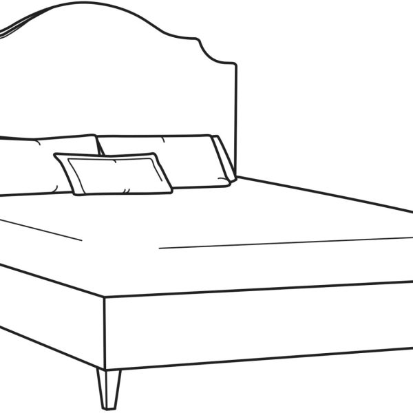 CR Laine BQ881 Selena Queen Bed with Footrail